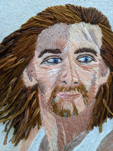 Nicolas Cage Action Embroidery